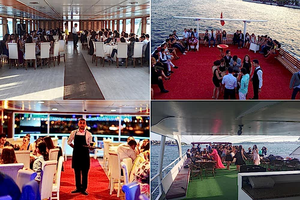 teknede mezuniyet partisi
